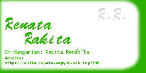 renata rakita business card